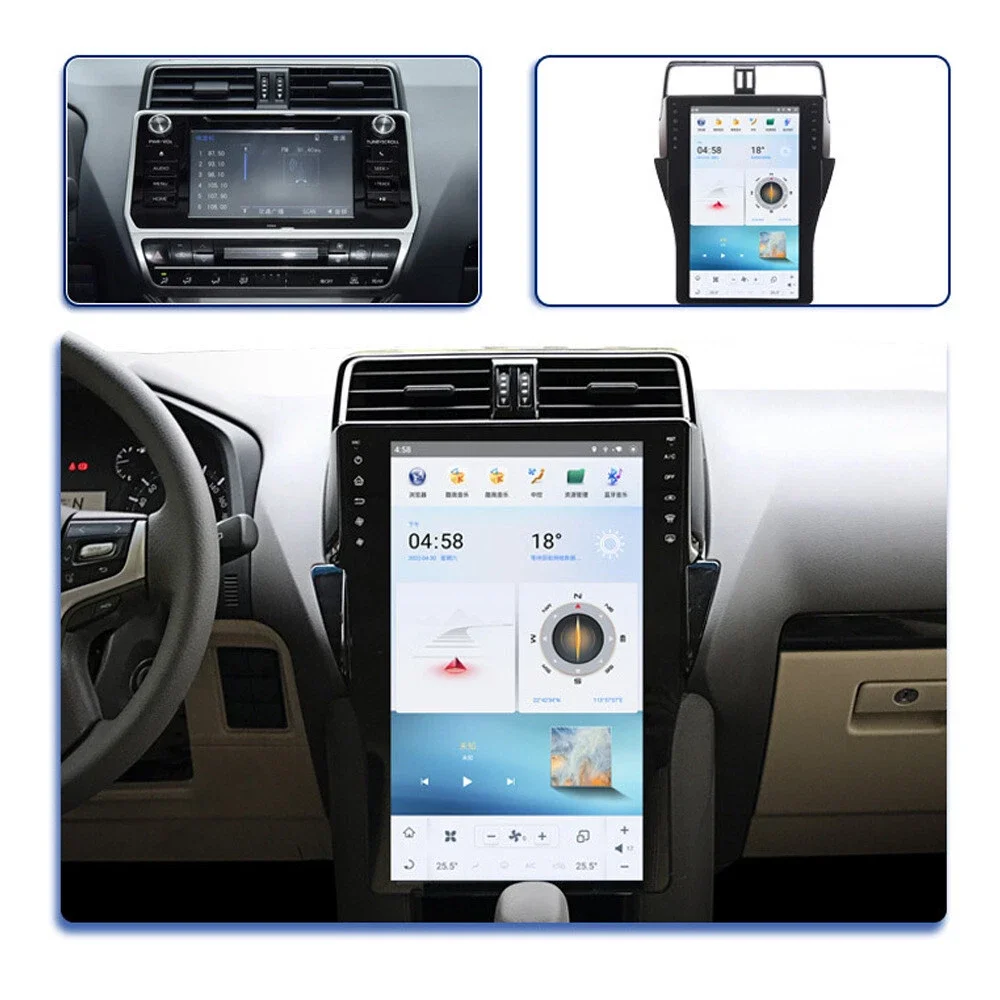 16 Inch Android Head Unit For Toyota Land Cruiser Prado 150 2018-2023 CarPlay GPS Navigation Multimedia Car Radio Touch Screen