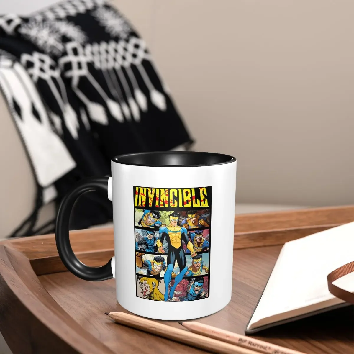 Cartoon Invincible Mug Funny Ceramic Coffee Cups Tea Mugs Milk Cup Drinkware Gift for Woman Man