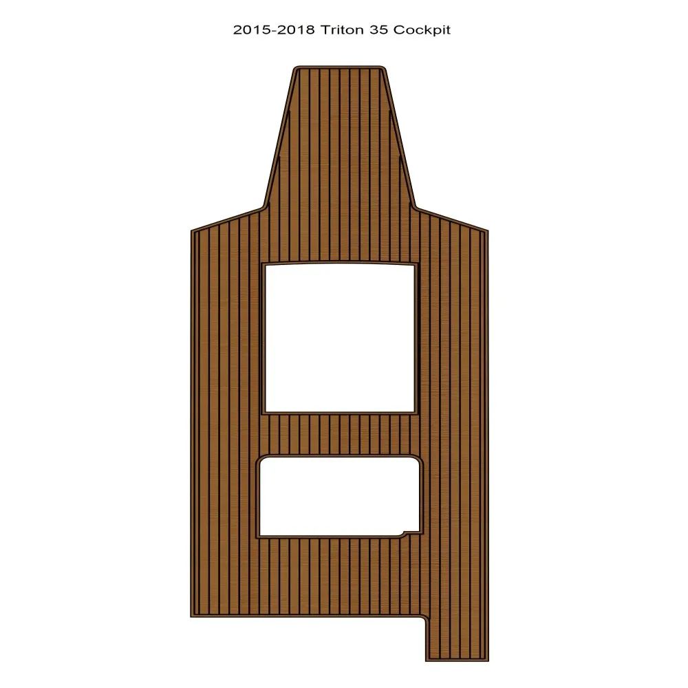 2015-2018 Triton 35 Cockpit Pad Boat EVA Faux Foam Teak Deck Floor Mat SeaDek MarineMat Gatorstep Style Self Adhesive