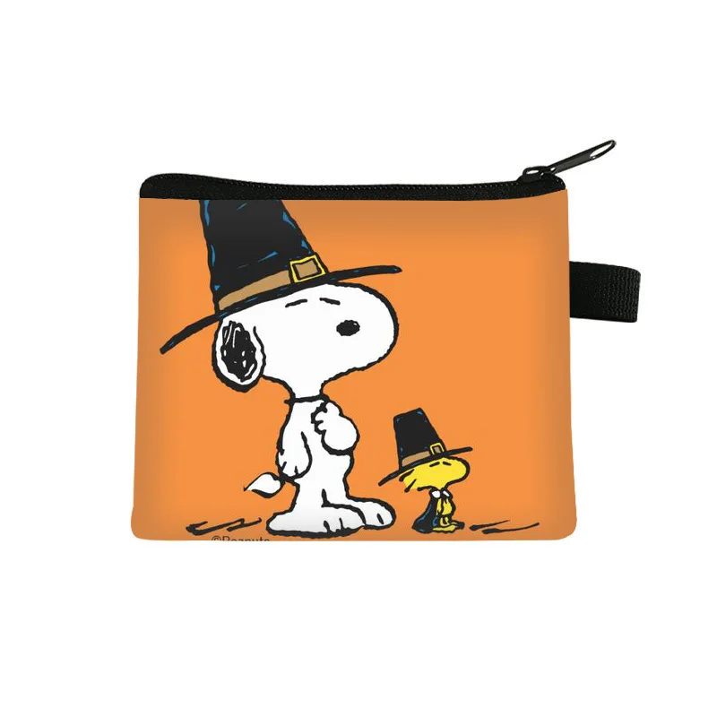 Snoopy Cartoon Small Coin Purse Cute Zipper Coin Wallet Women\'s Wallet Change Purse Earphone Key Pouch Coin Bag Gift