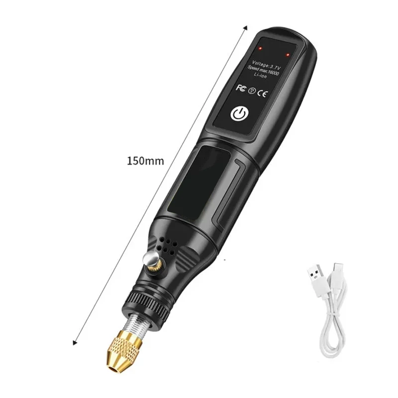 

3.7V Rechargeable Mini Cordless Lithium Electric Drill Rotary Tool for Engraving Sanding Polishing Carving Cutting DIY Crafts