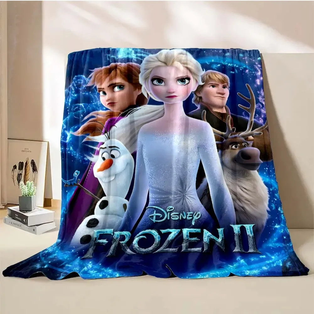 

Frozen Elsa Princess Blanket 4 Season Soft Fluffy Throw King Size Luxury Throw Kid Adult Sofa Bed Blanket Cover Travel Throw