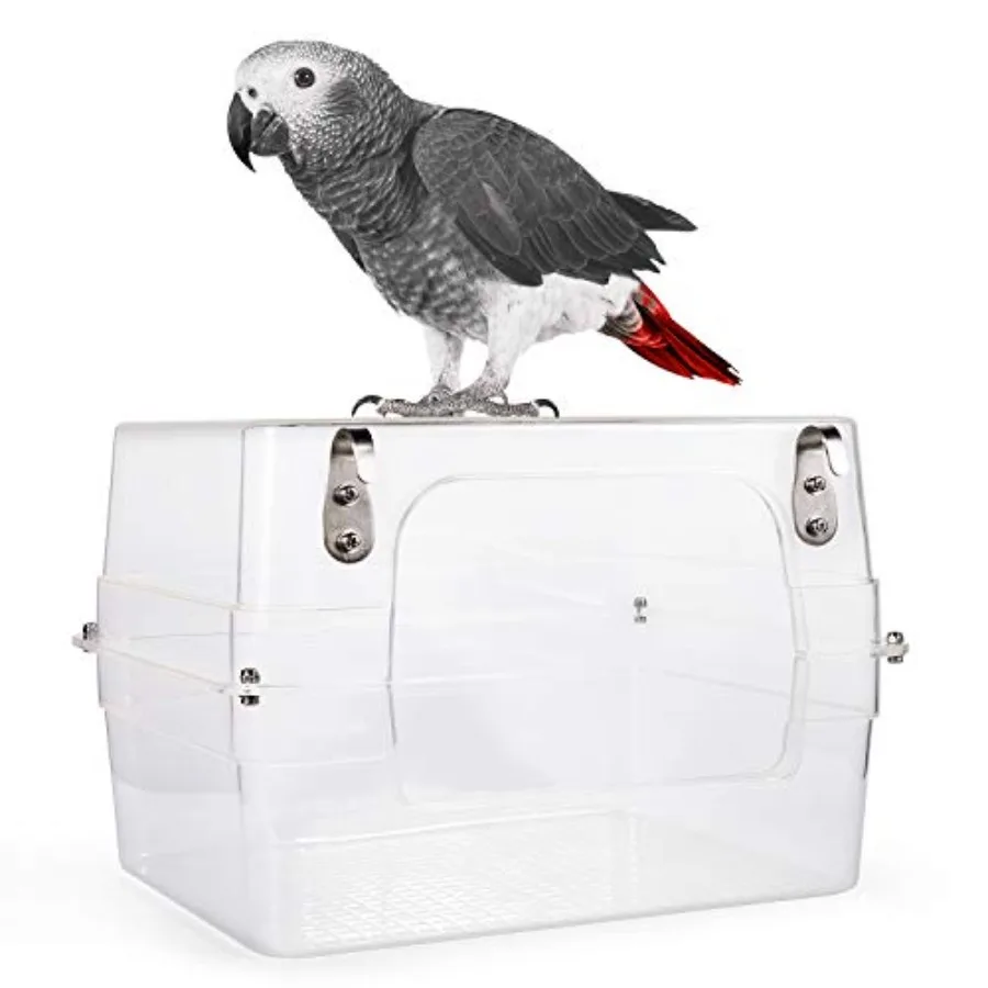 

Ванночка для птиц Colorday Large Bird Bath для клеток, для попугаев, африканских жако, амазонок, конуров, корелл, 13x11x8 дюймов