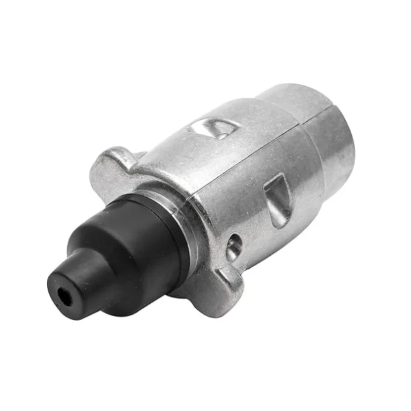 7 Pin Aluminium Alloy Plug Trailer Truck Towing Electrics 12V Connector EU Plug Waterproof Plugs Socket Adapter Protect