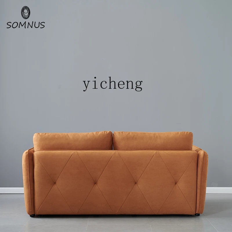 

ZK multi-functional fabric sofa bed folding dual-purpose single and double sofa bed living room small apartment