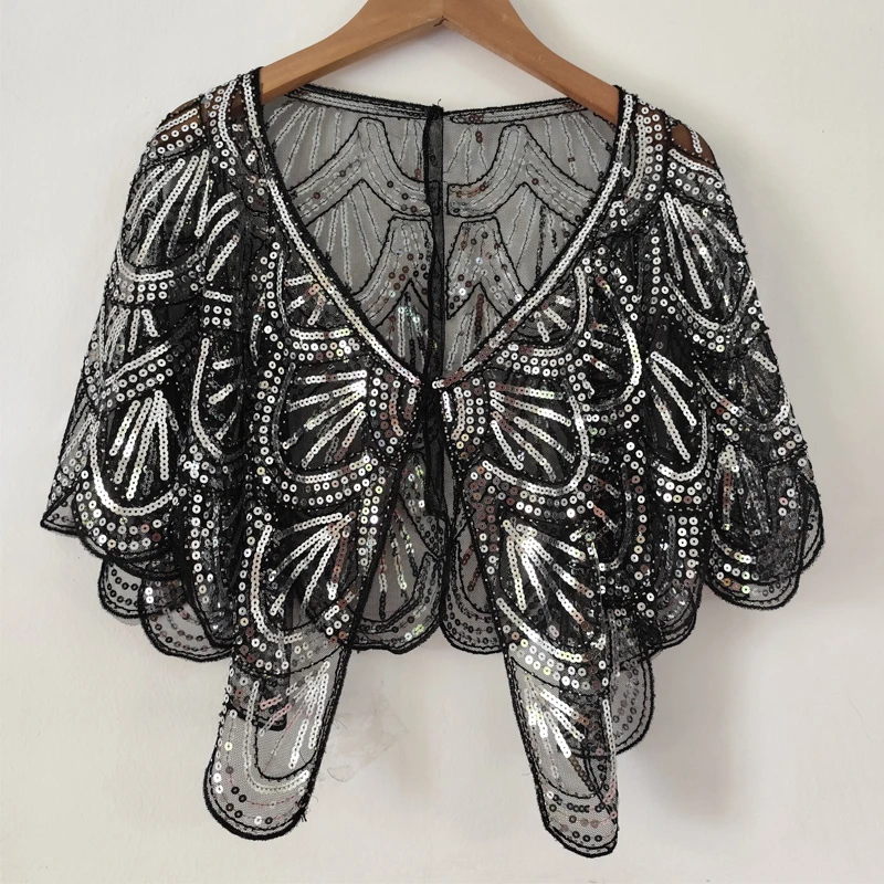 iny Sequin ort oulder priem voor dames Square Dance Par Avondkleding Oversize Me Netting Jaet Mom's Grensoverschrijdende Cl...