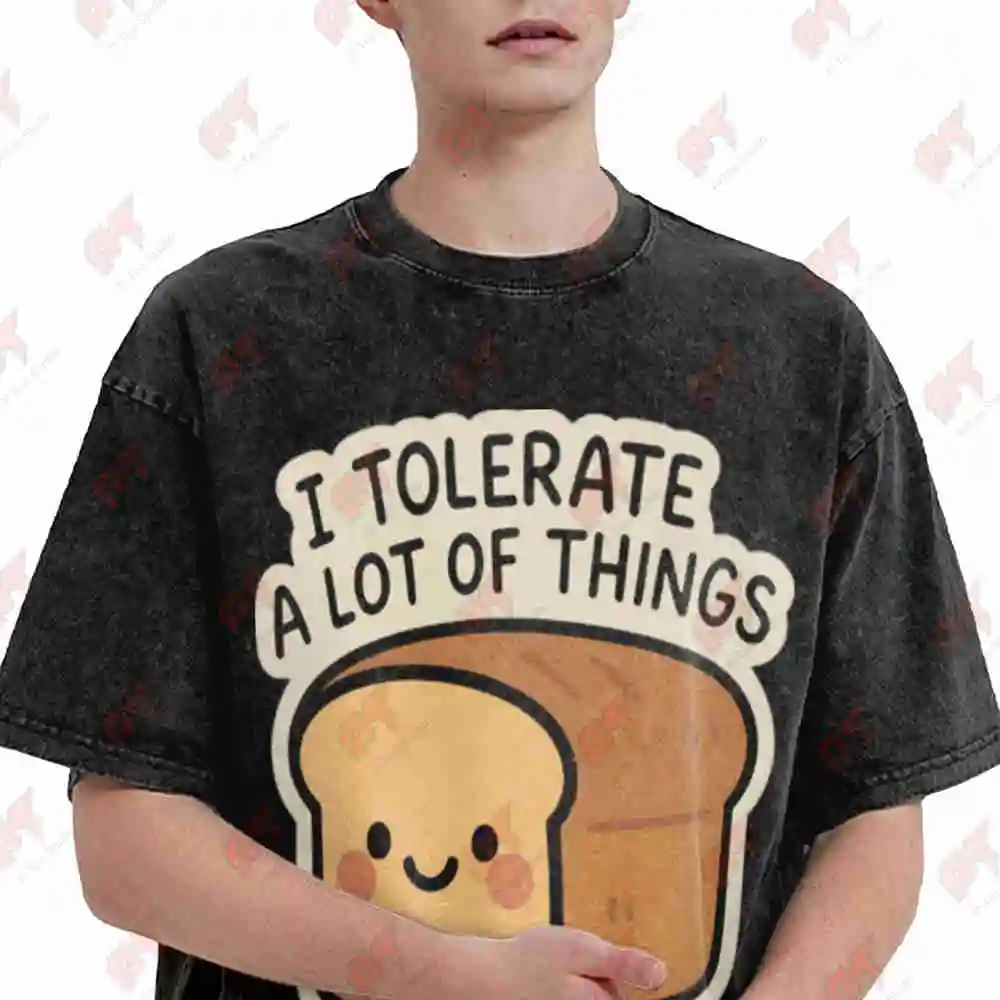 Celiac Gluten Free I Tolerate A Lot Vintage Washed Tee Pure Cotton T-Shirt