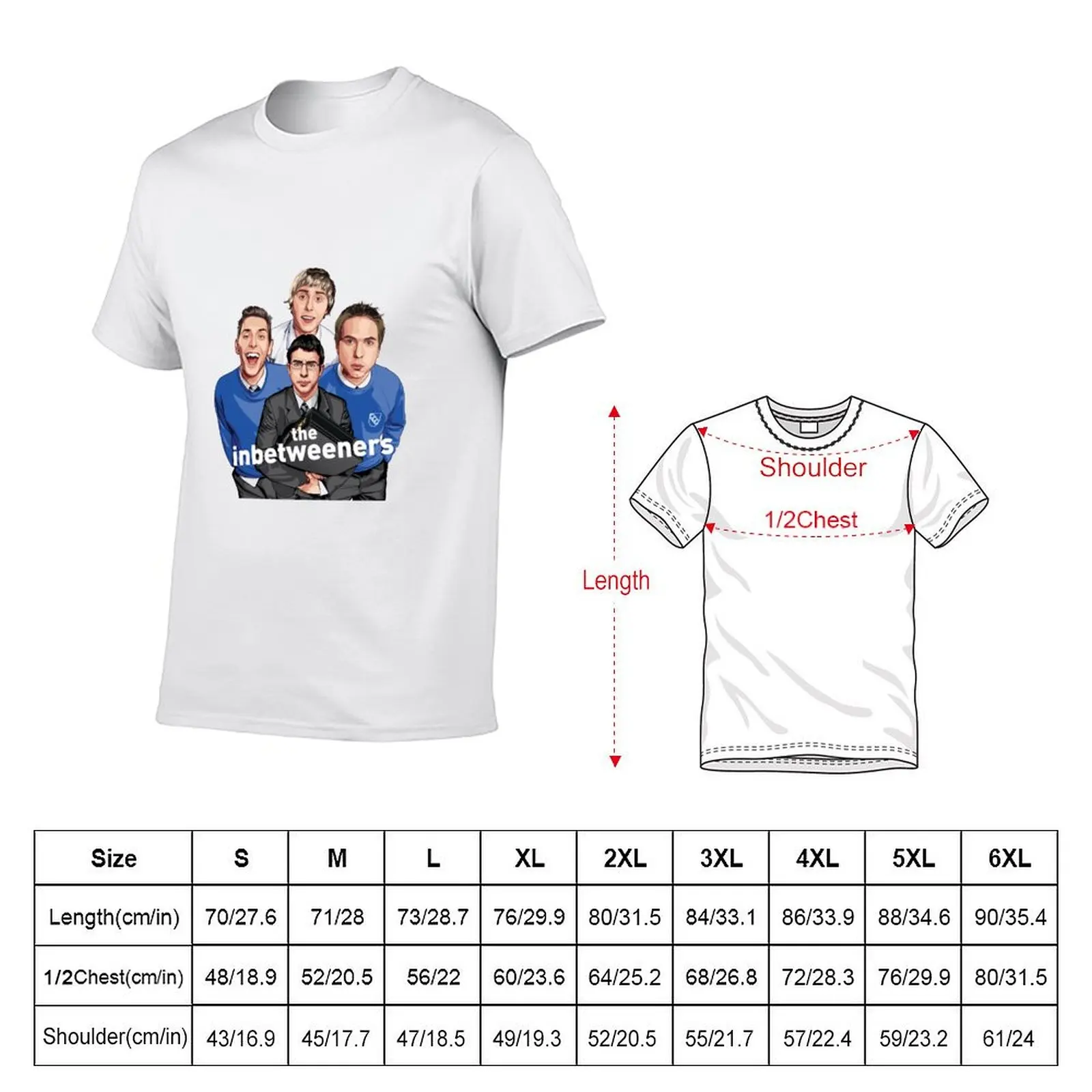 The Inbetweeners T-Shirt Work Outdoor Short Sleeve Tee
