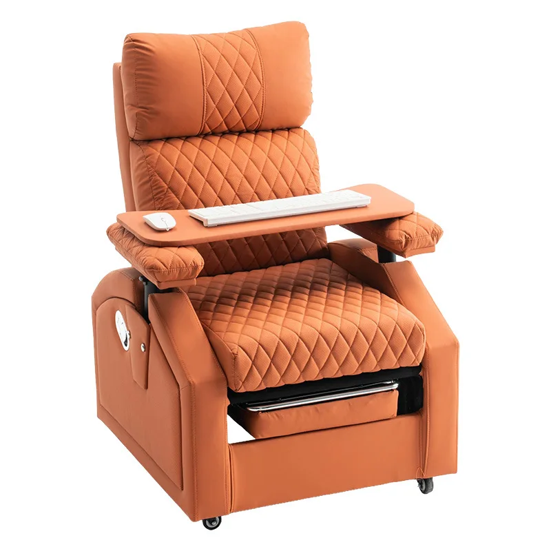 Sitting and playing games for a long time, the computer can lie down on the Internet cafe coffee single e-sports sofa