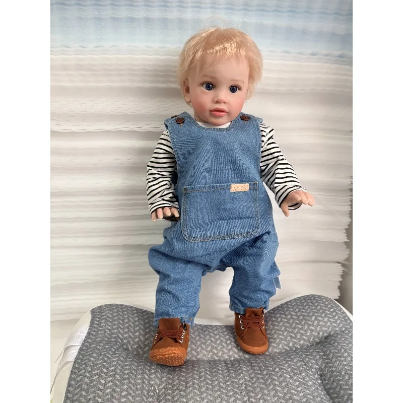 66CM Blonde Hair Toddler Boy Doll Huge Baby Size Pippa Soft Touch Handmade Collectible Art Doll
