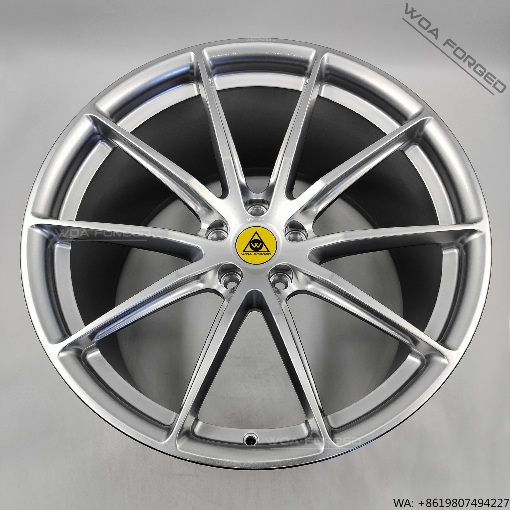 

WOA Forged Alloy Wheel Rims 5x120 5x114.3 Concave Profiled Multi-Spoke Bright Silver18 19 20 21Inch Polished Textured for M3 M4