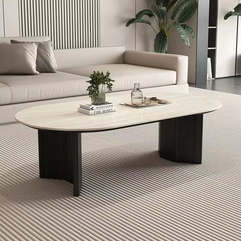 Cream antique solid wood coffee table modern simple living room household small apartment