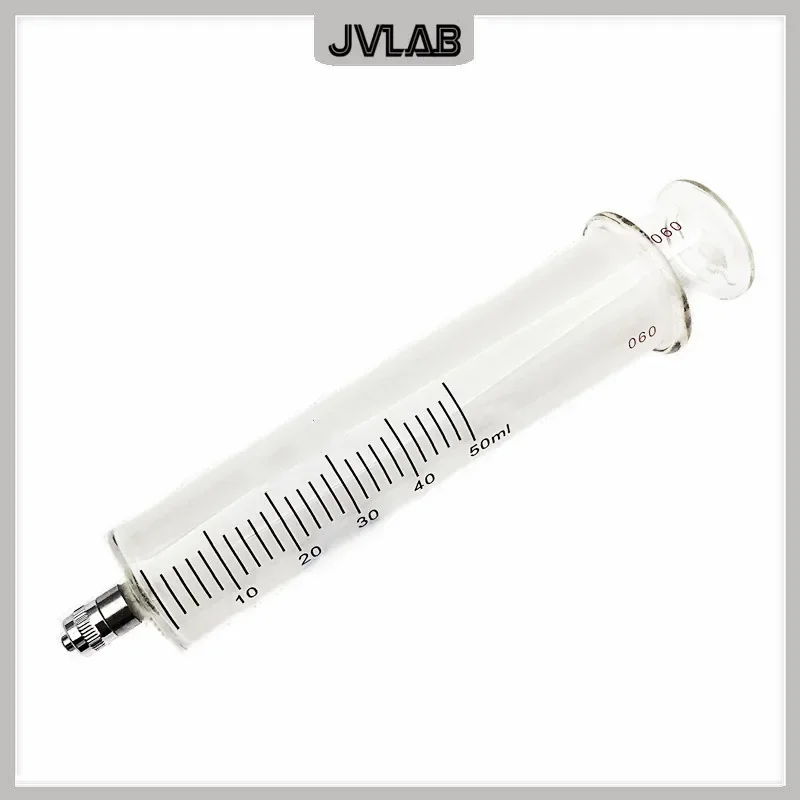 Glass Syringes For Injection Ruhr Copperhead Glass Sampler Luer Lock Glass Injector Frosted Core Sleeve & Tube 50 ml / 60 ml