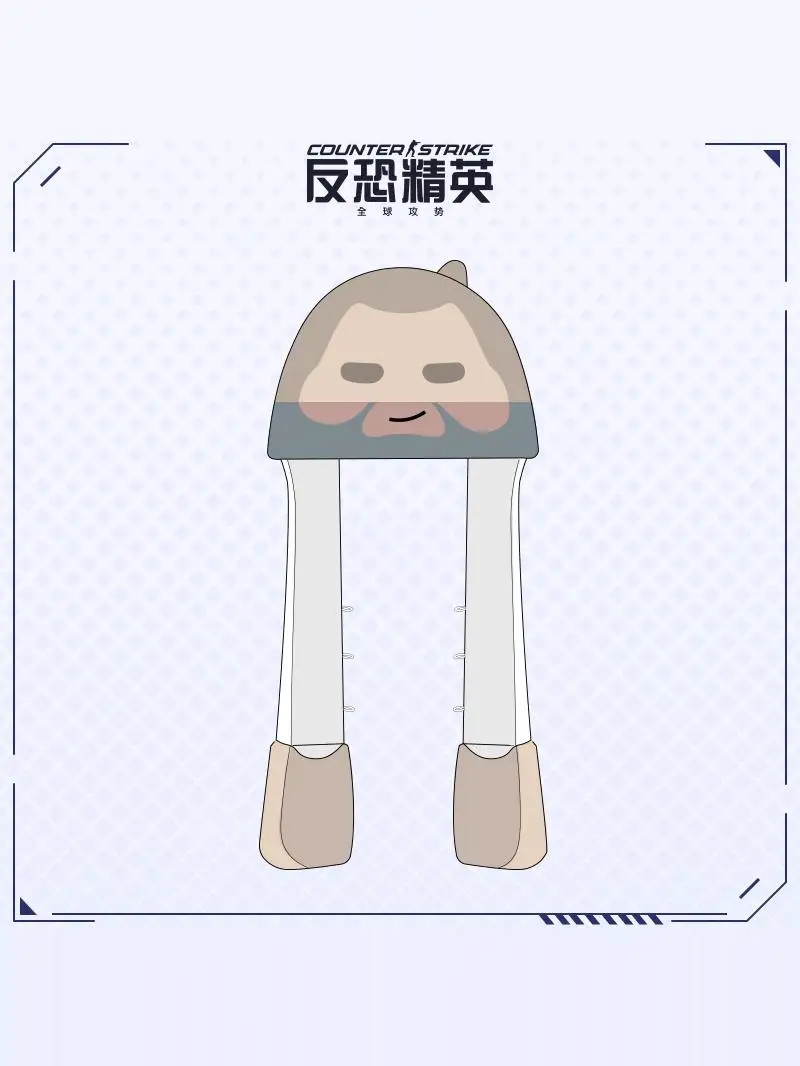 Juego CSGO agente bufanda temática Otoño Invierno felpa cálido sombrero bufanda guantes todo en uno combo para regalos de mujer