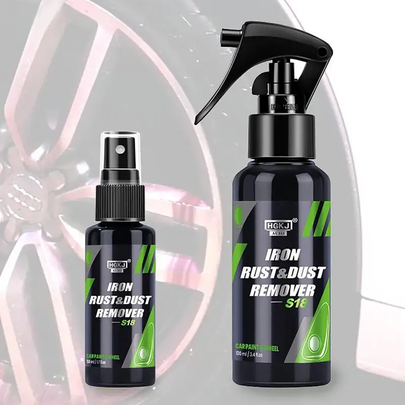 Car Rust Prevention Spray Multi-Functional Rust Remover Car Dust Cleaner Spray Wheel Hub Rust Removal Spray For Metal Rust