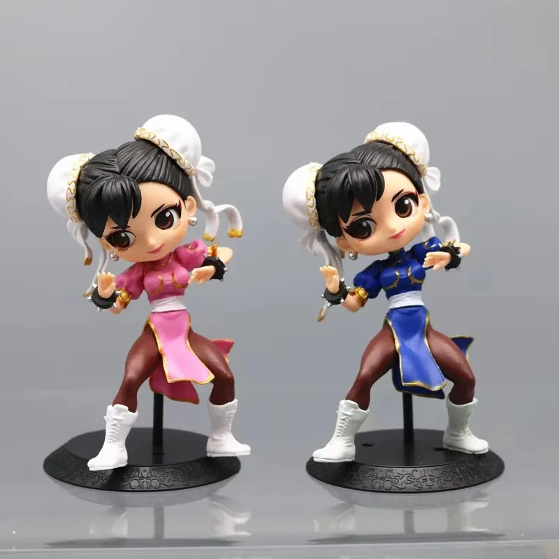 4szt Anime Street Fighter Figurka Cammy White Chun Li Action Figure Figuirne Statue Model Doll Collectible Ornament Toys Gifts