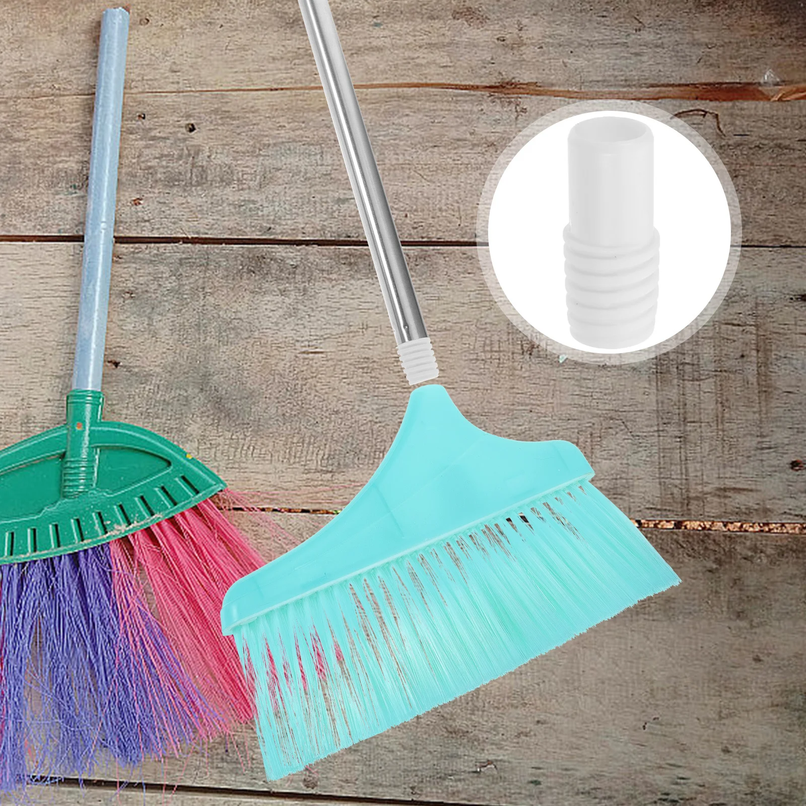 

20Pcs Plastic Threaded Connectors Stable Mop Broom Handle Adapter Replacement Extension Pole Adapter Connector for Cleaning