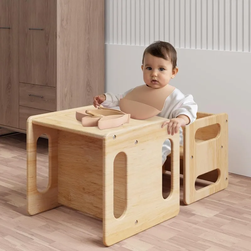 Entwöhnung tisch und Stuhl für Kleinkinder und Babys, hand gefertigtes Massivholz design für Kinder im Alter von 1-5 Jahren, Baby möbel