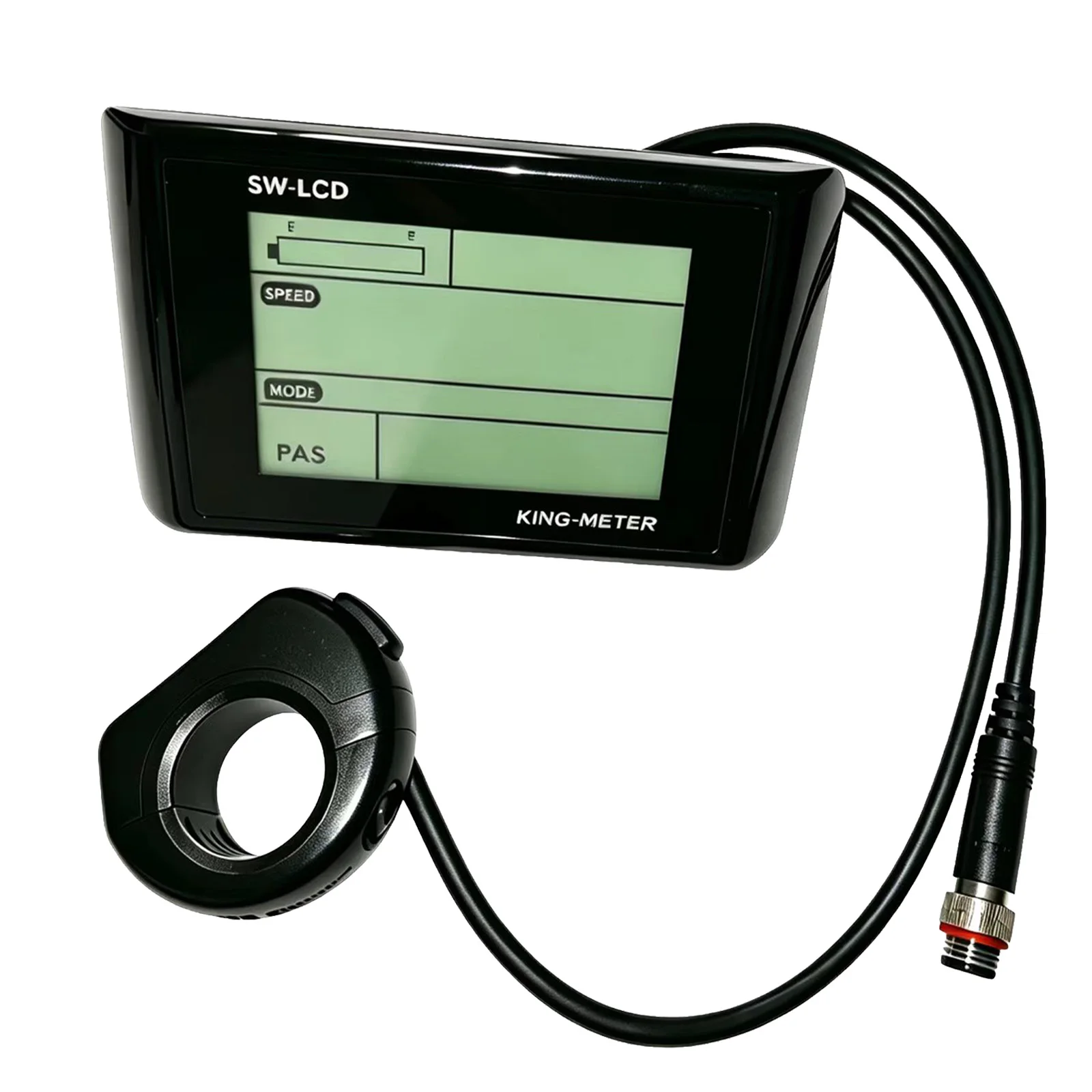 SW-LCD KING-METER Electric Bike LCD Display Separate Handlebar Control 5Pin Waterproof Aviation Plug E-bike Dashboard