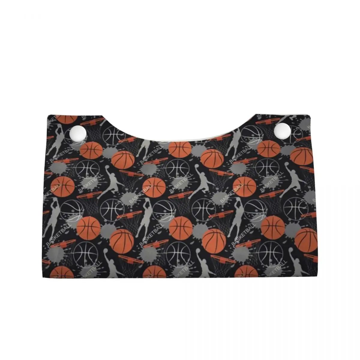 Custom Basketball Facial Tissue Box Cover Rectangular Dots Round Physical culture PU Leather Tissue Box Holder for Car Toilet