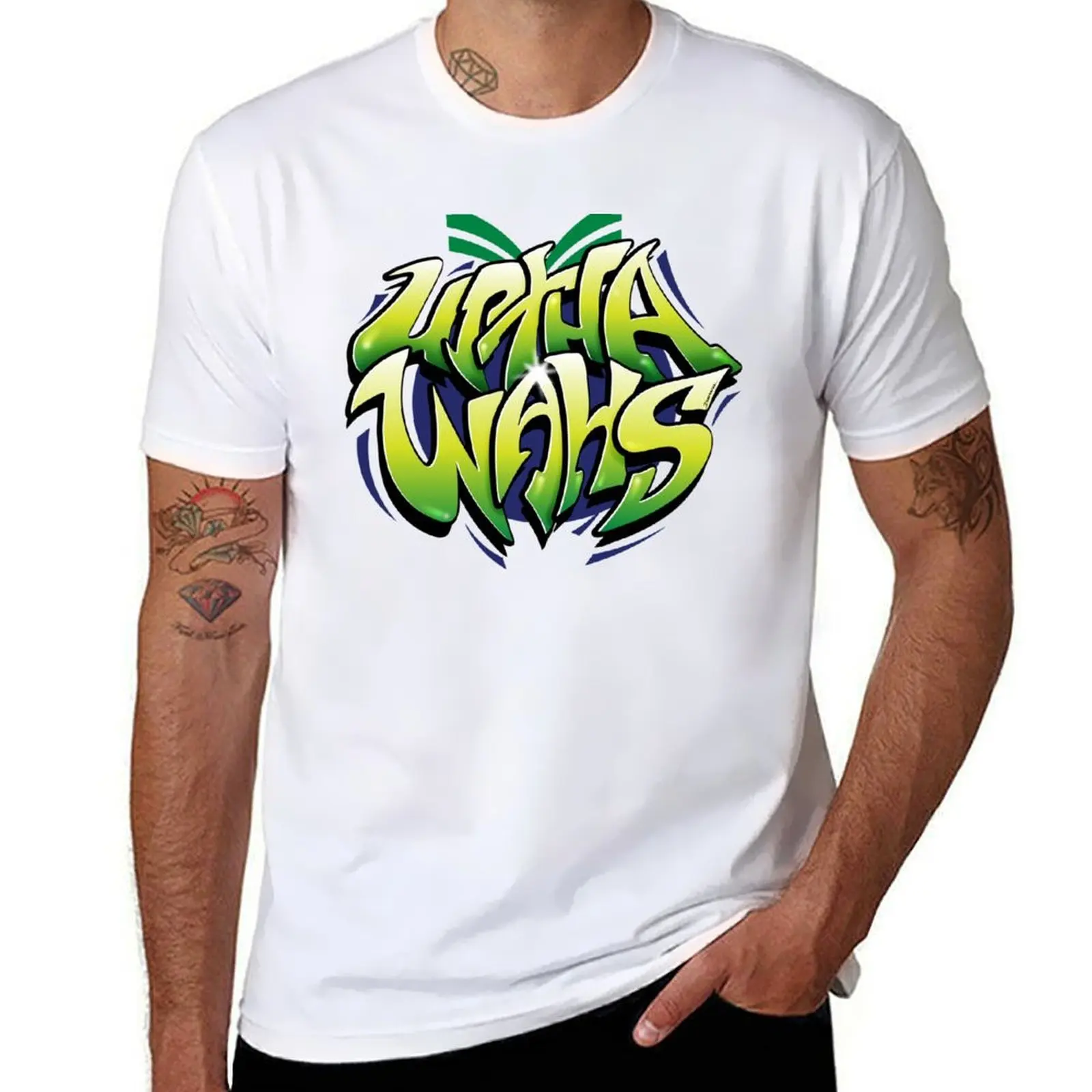 

Up Tha Wahs New Zealand Warriors Rugby League nrl graffiti T-Shirt cotton t shirts high quality man t shirt graphic T-Shirt