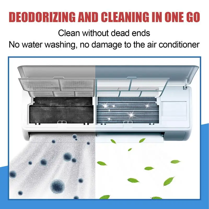60ml Air Conditioner Cleaner Spray Multifunctional Heavy Duty Detergent Car AC Foam Cleaner Coil Cleaner For House And Car