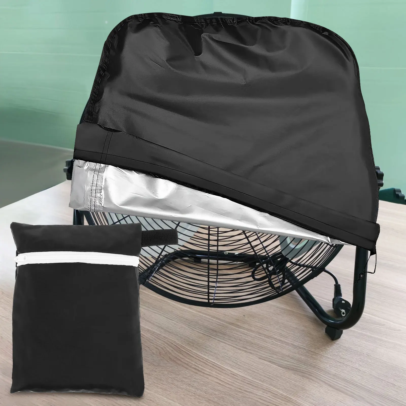 

Складная крышка для промышленного вентилятора 210D, ткань оксфорд, наружная водонепроницаемая настенная напольная крышка для вентиляторов 18-20 дюймов