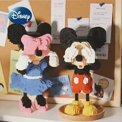 Disney Mickey Minnie New Children's Building Block Cartoon 3D Model Toy Building Block Educational Children's Toy Birthday Gift