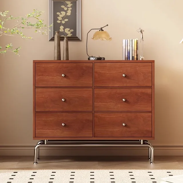 

Living room 200x40x97 cm chest of drawers Mid-century luxury vintage Storage locker small cabinet furniture home