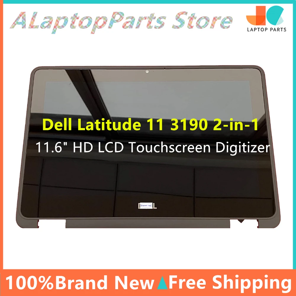 

11.6“ HD For Dell Latitude 11 3190 2-in-1 LCD Touchscreen Digitizer w/Frame G-Sensor Board Black DD9NC 9KNWN