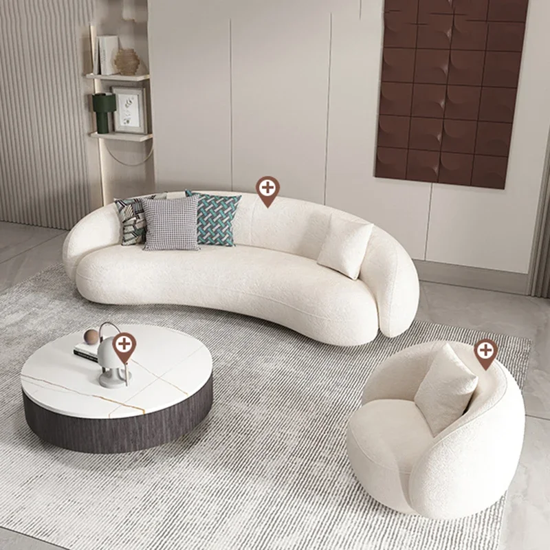 

Scratch Protector Stretch Sofa Organizer Nordic Style Luxury Curved Couch Modular Comfort Divano Senza Ossa Home Furniture