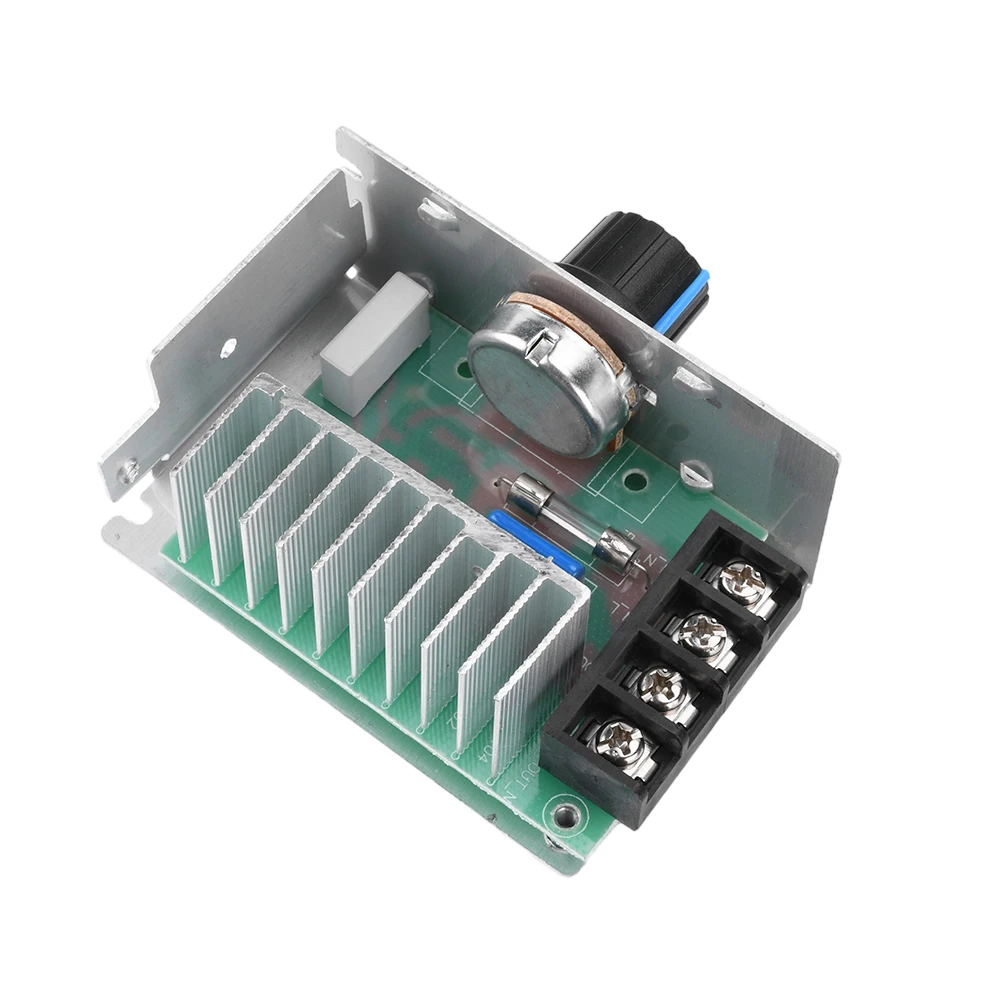 0-220V 4000W High Power Voltage Regulator Adjustable Motor Speed Temperature Controller Dimmer with Shell