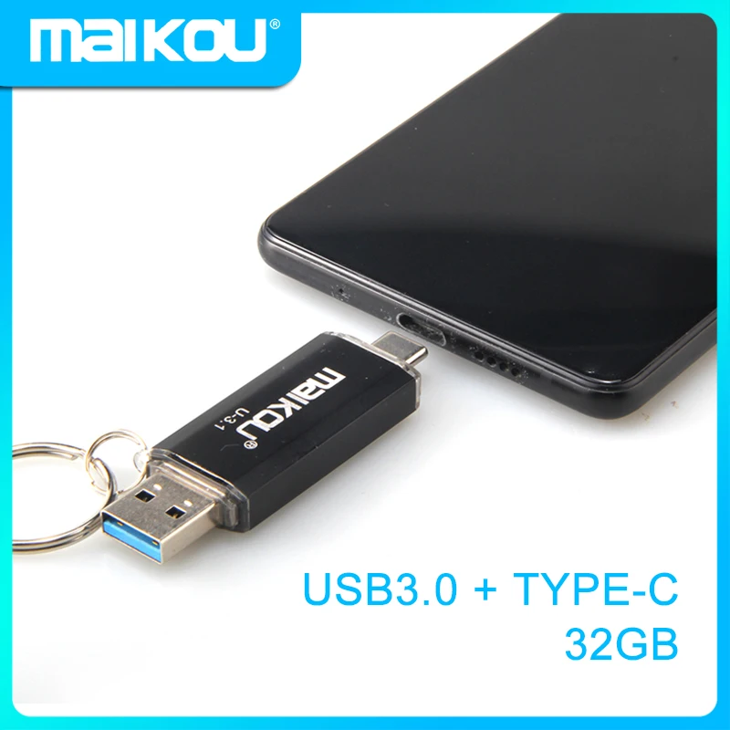 Maikou Newest 2in1 USB3.0 Type-c usb flash Drive USB3.0 OTG Type-C 32GB