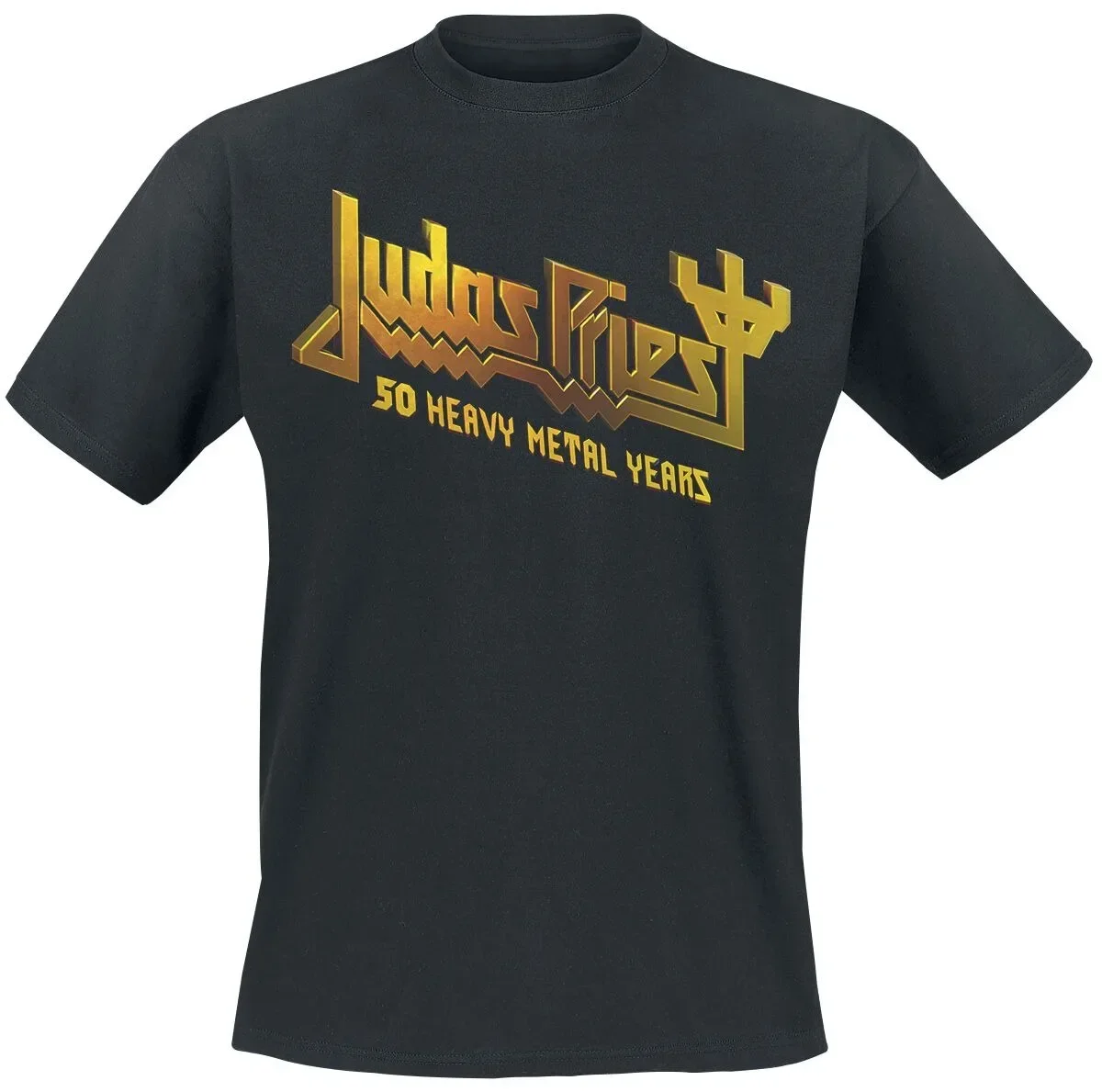 Judas Priest 50 Heavy Metal Years Print T-Shirt Unisex Metal-Fans Casual Tee Herren Damen Rundhals – Detail 2