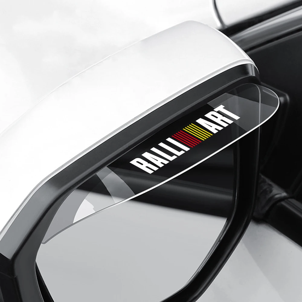 Cubierta de protección de cejas para espejo retrovisor de coche, accesorios a prueba de lluvia para Mitsubishi Ralliart 2010 2022 Lancer Ralli Art 9 10 Asx, 2 uds.
