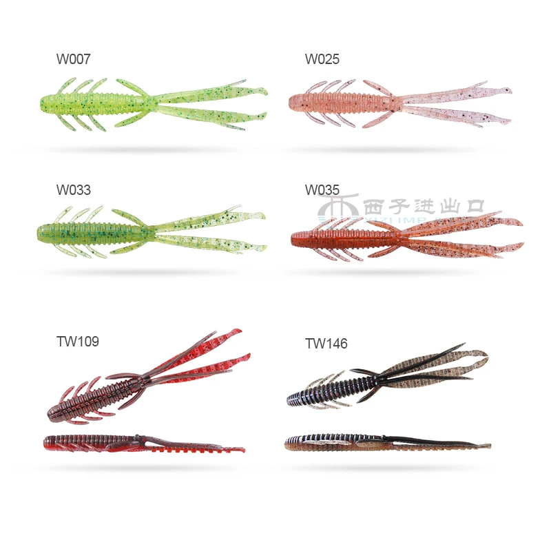 OSP Shrimp Type Soft Bait Imported From Japan, 3-inch Bamboo Shrimp, Texas Fishing Group, Bass Heikeng Road Sub-false Bait Bait