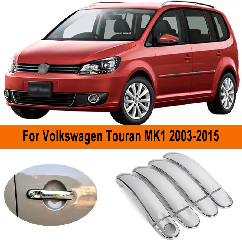 

Car Door Handle Cover Trim Styling Stickers Accessories For Volkswagen VW Touran MK1 2003-2015 2014 2013 2012 2011 2010 2009