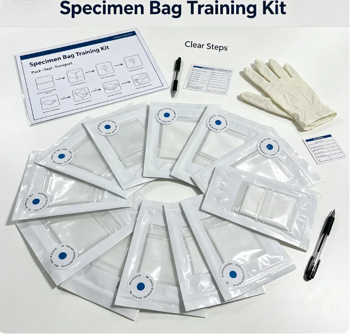 Disposable Sterile Specimen  Bag Independent Pack Medical Sample Pouch For Hospital Laboratory Specimen Collection Storage Suppl