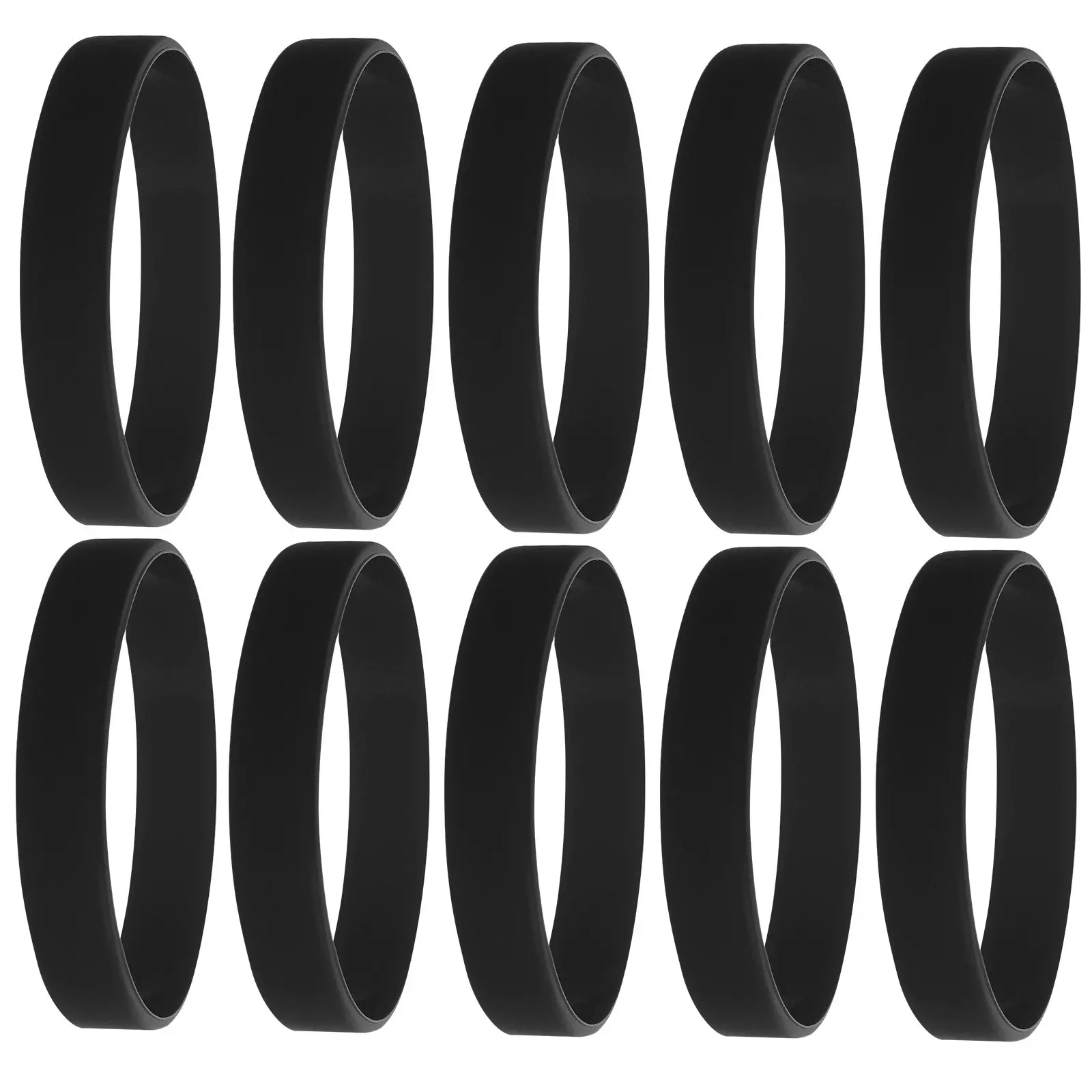 25Pcs Silicone Sports Wristbands Comfortable Flexible Bracelets for Sports Events Parties Silicone Wrist Band