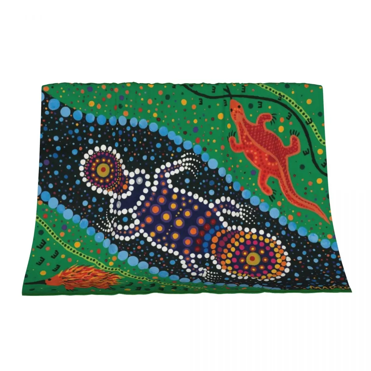 

River Life Throw Blanket Shaggy Vintage Flannel Fabric Blankets