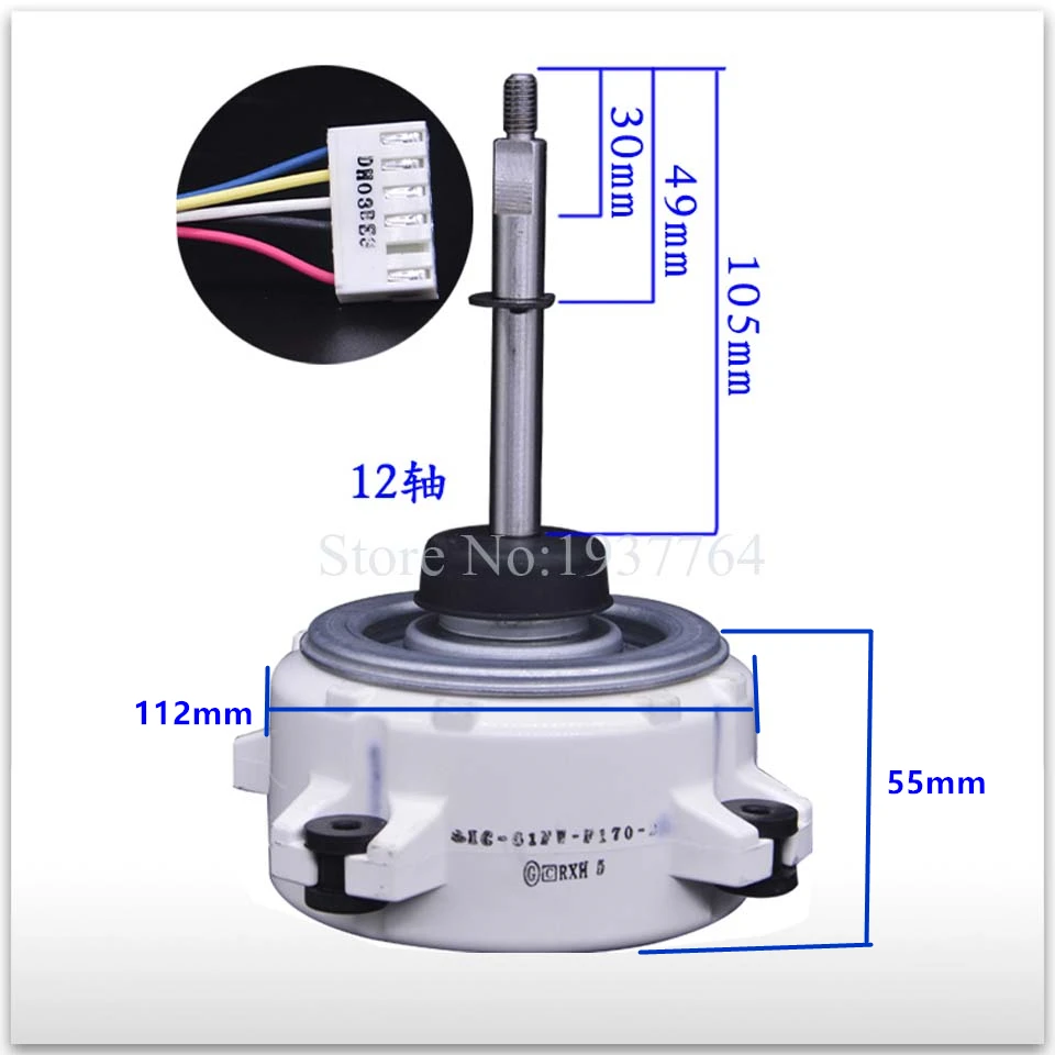 New  for air conditioner  motor SIC-55CVL-F159-1 Fan motor SIC-61FW-F170-2 ZKFP-70-8-2 WZDK70-38G-2 good working