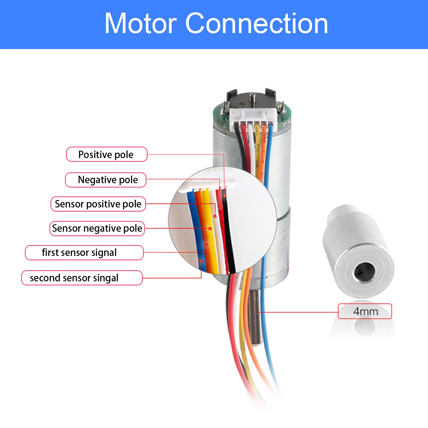 ブラシモーターM3.0,25,DC,9V,150rpm,hallセンサー付き,エンコーダ,高トルク