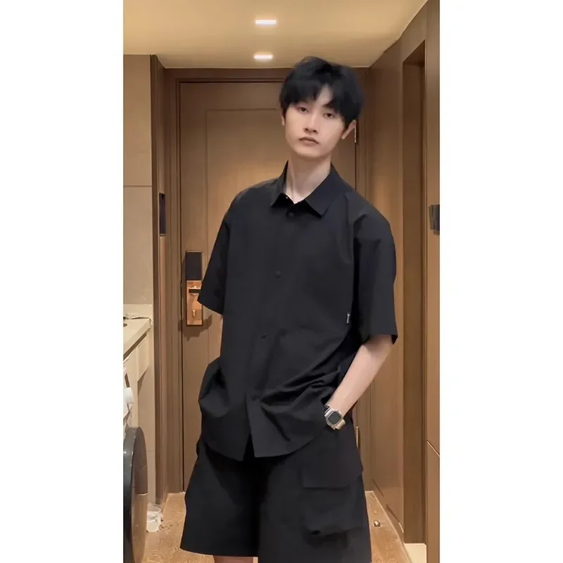 Short-sleeved Men's Summer Thin Shorts Quick-drying Sports Suit