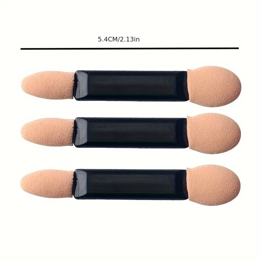 Brosse à fard à paupières jetable Portable à Double extrémité, brosse de maquillage multifonctionnelle, brosse de mélange, brosse sous les yeux, 50 pièces