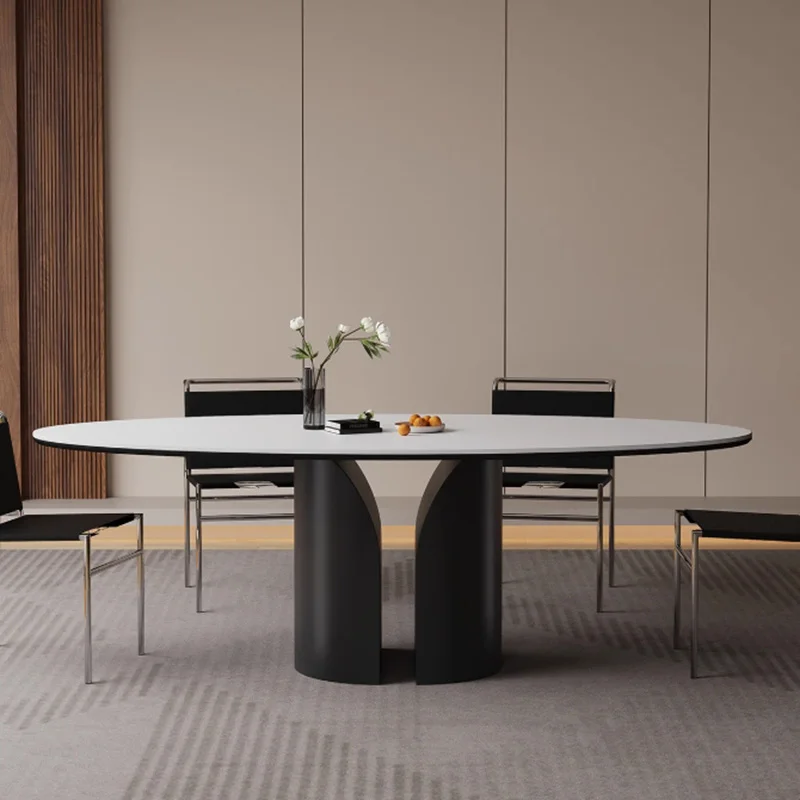 Conference Center Dining Table Salon Console Coffee Side Dining Table Chairs Nordic Modern Designer Mesa Commercial Furniture