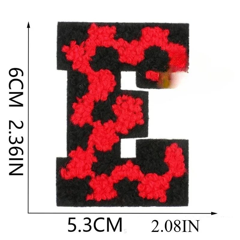 Snowflake Grid 6cm Plaid Towel Embroidery Patch Sticker Computer Embroidery Chapter Red Letters