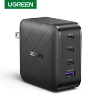 UGREEN 65W USB C Charger 4 Ports USB C Power Adapter GaN PD Fast Charging Travel Type C Wall Charger for MacBook iPad