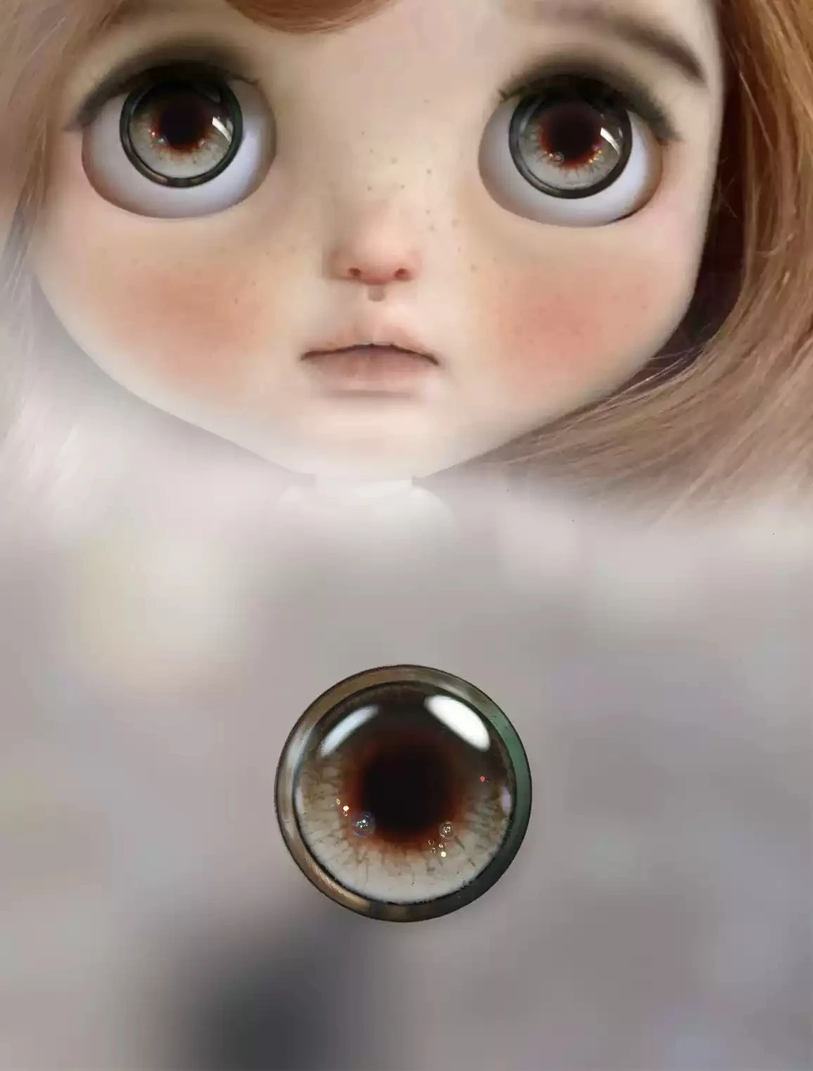 

Dula Handmade Three-dimensional glue hand engraving empty Eyepiece Eye Chips Blythe Bjd Doll Accessories