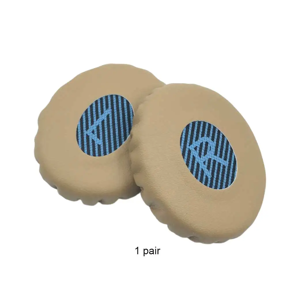 ヘッドフォン用イヤーマフ、ブラックイヤーパッド、ヘッドセットスペアパーツ、1ペア