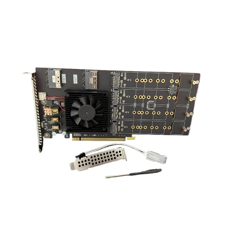 

Full/half High PCIE Expansion Card, Silent Split-free Drive-free Plx4.0 Twelve Disc M.2 /U2